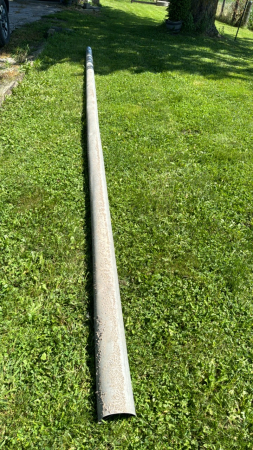 22’ x 6” aluminum pipe