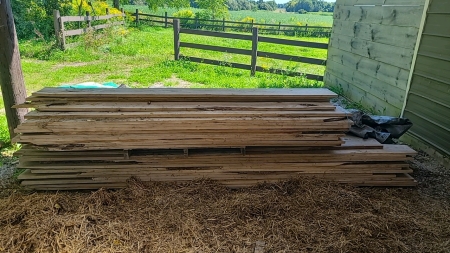 Lot of 1 inch thick lumber