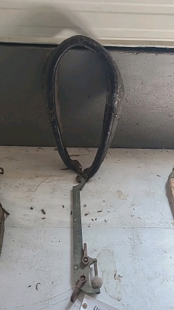 Leather horse collar, Vintage Scale