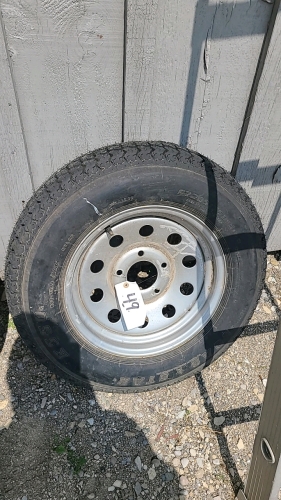 ST 205/75D 15 tire on 5 bolt rim