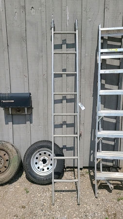 8 foot section of aluminum ladder