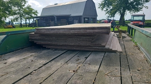 20 sheets of 4’ x 8’ by half-inch form plywood