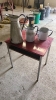 Child’s school desk and 3 enamel pitchers - 2