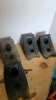 Set a four wheel chocks and triangle reflector - 3