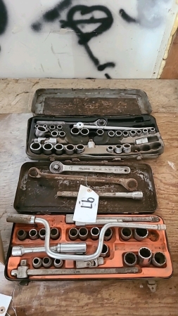 Two partial SAE socket sets