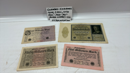 (4) Old German Notes