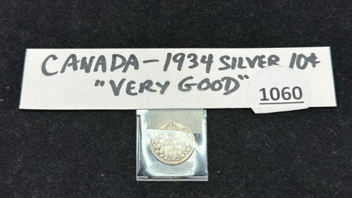 Canada 1934 Silver Dime