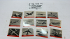 (12) 1956 "Jets" Hi Grade Airplane Cards