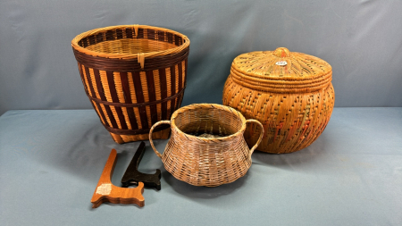 (3) Wicker Baskets - See Notes