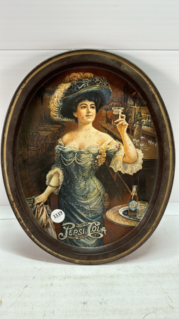 Pepsi Oval Tray - Showing Slight Rust