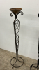 Pair of Rod Iron 48" Candle Stands - 4