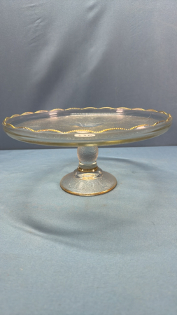 Glass 10" Wide Cake Stand