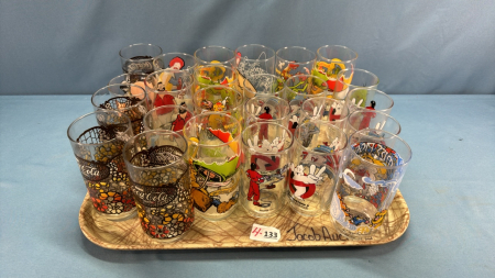 Coke & McDonald Water Glasses - Approx. 25