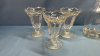 (3) 6" Sundae Bowls, Candle Holder Etc - 2