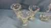 (3) 6" Sundae Bowls, Candle Holder Etc - 3