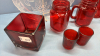 Collection of Ruby Red Glassware - See Notes - 3