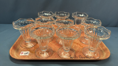 (10) 5" Glass Sundae Dishes