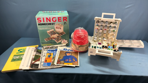 Singer Sewing Homechest & Yarn & Pattern Book