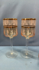 (5)Gold Trim Wine Glasses & Footed Glass Bowl-Note - 4