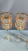 (5)Gold Trim Wine Glasses & Footed Glass Bowl-Note - 5