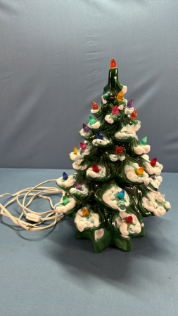 Ceramic 13" Light Up Christmas Tree