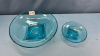 (2) Matching Blue Glass Bowls - See Notes - 2