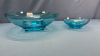 (2) Matching Blue Glass Bowls - See Notes - 3