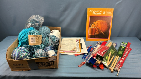 Knitting Needles, Yarn & Guides