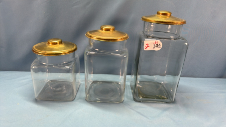 (3) Cannister Set - 10"H, 9"H, 7"H