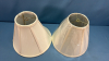 (2) Clean 9"H Lamp Shades - 2