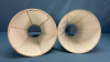 (2) Clean 9"H Lamp Shades - 3