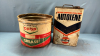 25lb Co-Op Grease Pail, Autolene 2Gal Oil Tin