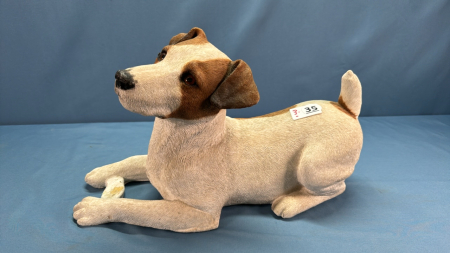 Sandicast Dog Sculpture (Signed) 16"L