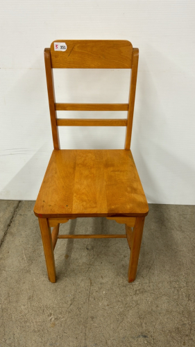 Blonde Coloured Wooden Chair