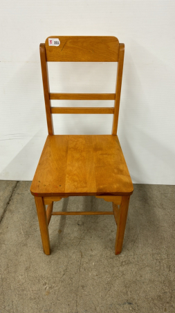 Blonde Coloured Wooden Chair