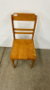 Blonde Coloured Wooden Chair - 2