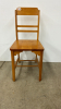 Blonde Coloured Wooden Chair - 3