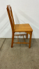 Blonde Coloured Wooden Chair - 6