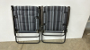 (2) Metal Framed Folding Lawn Chairs - 5