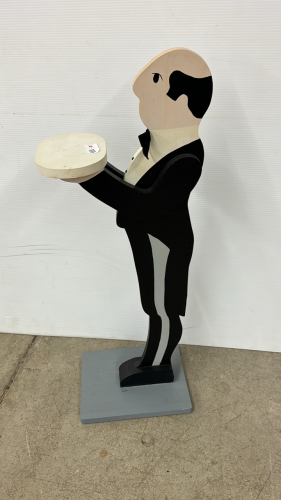 Wooden Butler Stand 35"H