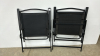 (2) Metal Framed Folding Lawn Chairs - 4