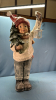 Plaster Christmas Figurine 33"H