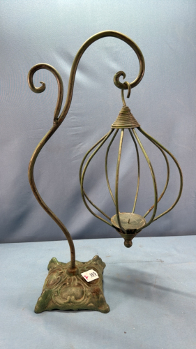 Metal Candle Holder 21"H