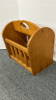 Maple Magazine Rack 16"W x 11"D x 15"H - Note - 3