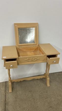 Blonde Writing Desk with Drawers - See Notes