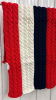 Red, White & Blue Afghan 55"x38" - 2