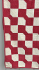 Red & White Quilt 66"x72" - Some Discolouration - 2