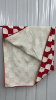 Red & White Quilt 66"x72" - Some Discolouration - 3