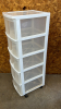 5 Drawer Plastic Storage Unit on Wheels - Notes - 2