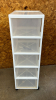 5 Drawer Plastic Storage Unit on Wheels - Notes - 3